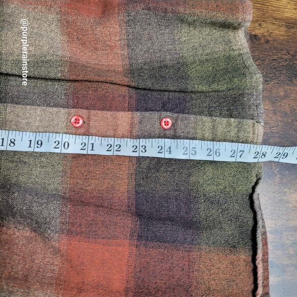 Vtg Serengeti Fall Plaid Tunic Top Size 1X Country Boho Western Fall Photo's - Picture 6 of 9